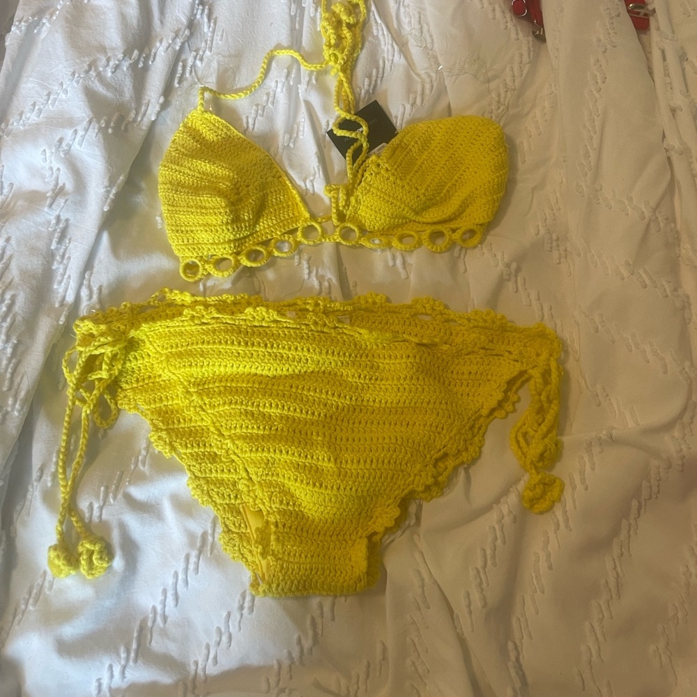 Yellow bikini